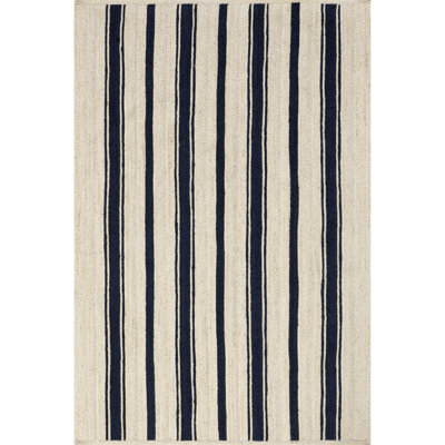 Tapis rayé en jute Allesse