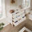 Aevah Six Drawer Solid Fir Wood Dresser with Large Storage Cabinet Mid Century Style Chest of Drawers for Bedroom Closet Living Room Kitchen Sideboard-992052329