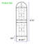 Ensemble de 2 treillis de jardin en métal 71 po x 19,7 po - Support de plante grimpante antirouille pour fleur d'extérieur, vigne, patio, cour, noir