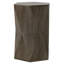 Mckinley 16"W Solid Mango Wood Contemporary Hexagonal Side Table-167132023