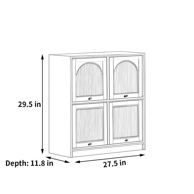 Cendré, (2 tablettes) H 29,5 po x l 27,5 po x P 11,8 po