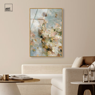 «Petal Gown», reproduction d'art acrylique encadrée par Art Remedy, cadre doré, 36 x 54
