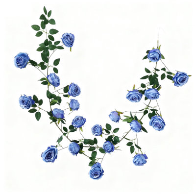  Rotin de fleurs artificielles en soie