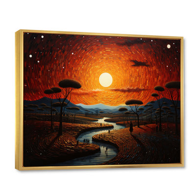" African Tribal Sunset V "
