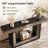 63'' Console Table with Pedestal Base