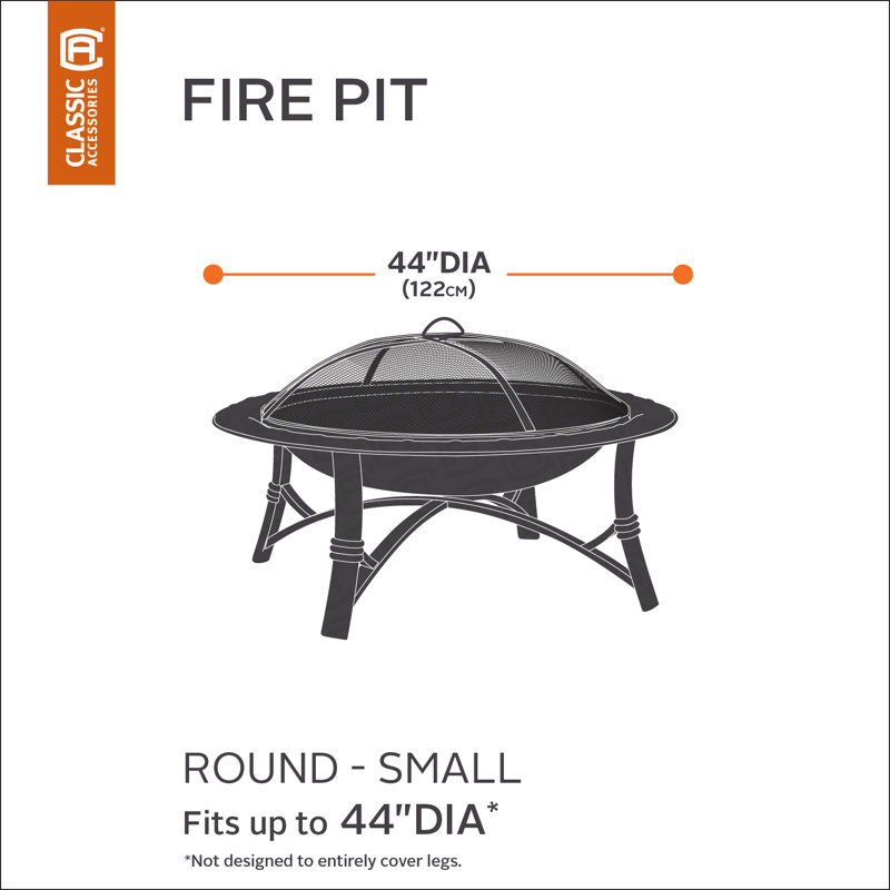 Arlmont & Co. 0.02'' W x 52'' D Fire Pit Cover, Small