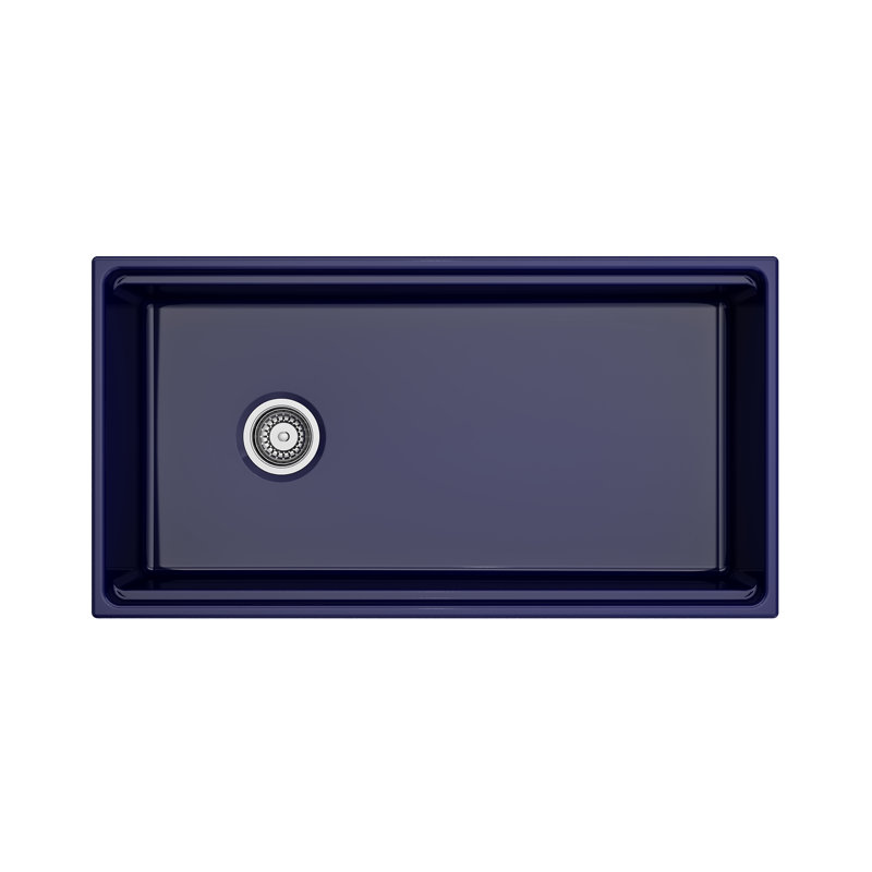 30'' L Single Basin Kitchen Sink, Sapphire Blue