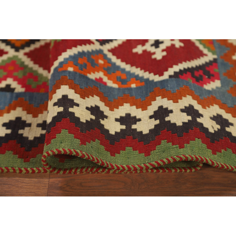 Tapis kilim à teinture végétale 4 x 8