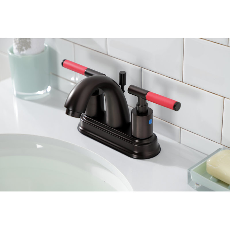 Robinet de salle de bain central Kaiser avec bonde, Bronze huilé