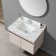 37 Inch Marble Vanity Top, Bathroom Vanity Top With Undermount Rectangular Middle Sink And 4" Height Backsplash, Pre-Drilled  Faucet Hole  Vanity Top, Carrara White With Veins