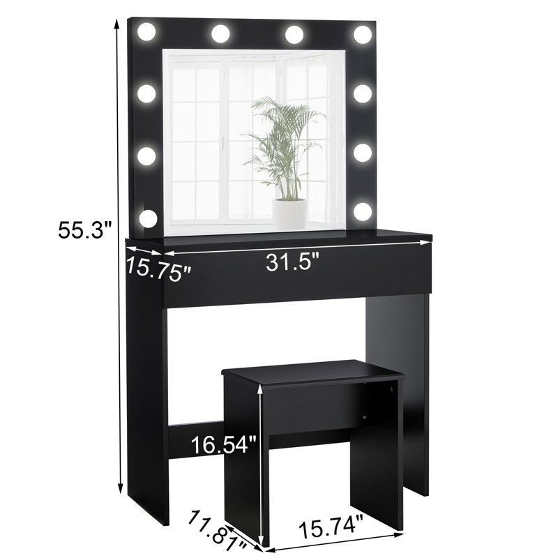 Aabidammar Vanity, Black