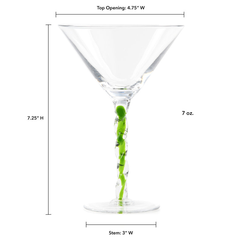 10 oz. Starkey Verre à martini, Vert