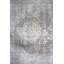 Tapis unique nouvel âge 8 pi x 10 pi gris / gris clair