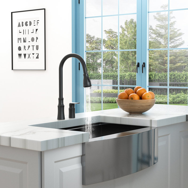 Robinet d'évier de cuisine en noir mat, poignée séparée pour une utilisation personnalisée, conception simple et moderne de la gestion de l'eau sans effort, cartouche pivotante rétractable à 360 °, jet et jet en céramique haute performance
