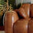 Waxed Leather Minimalist Biscuit Couch