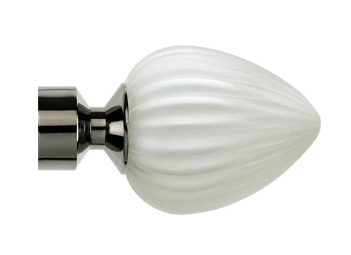 Violetta 24.13cm Finial, Polished Graphite