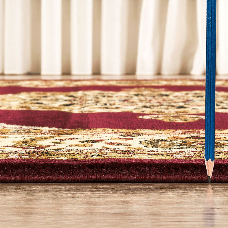 Classic Area Rug, Red, Rectangle 2'x 3'