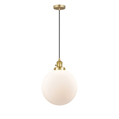 Luminaire suspendu à globe unique à 1 lumière