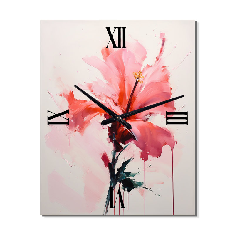 Horloge murale moderne Coral Elegance, Très grand