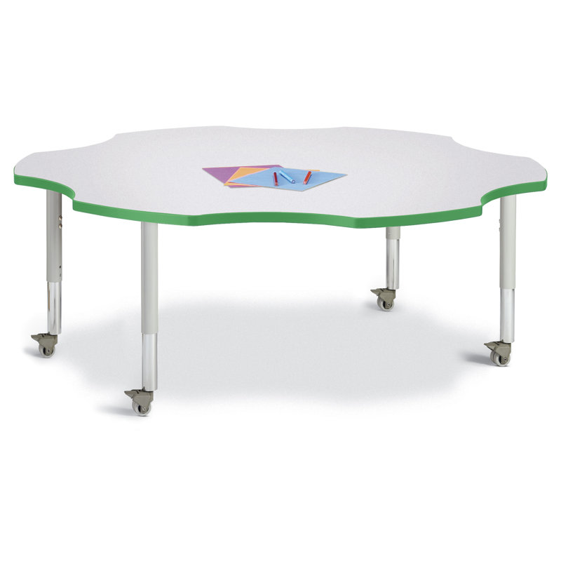 Tables d'activités à six feuilles Berries®, Gris, Vert