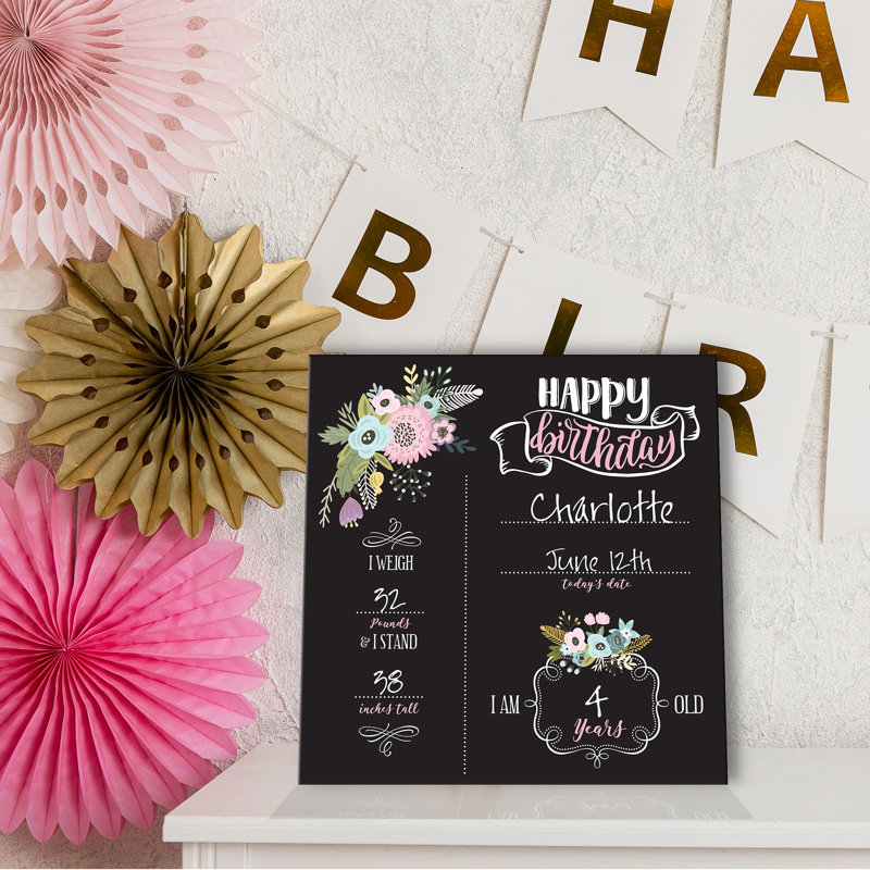 Tableau d'anniversaire floral