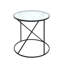 Indihar Glass Top Frame End Table