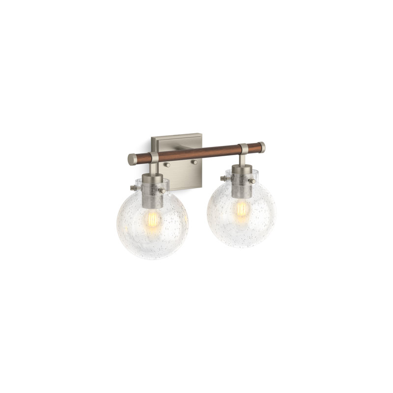 Holt Two-Light Sconce, Brushed Nickel