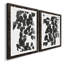 Pothos Silhouette I - ensemble de 2 reproductions de dessins encadrés-501853577-501853582