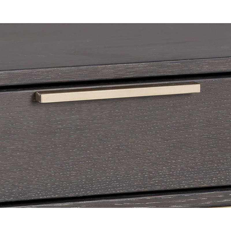 Rebel 1 - Drawer Nightstand, Gray/Gold