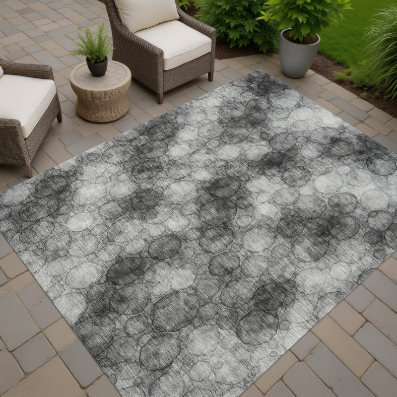 Machine Washable Indoor/Outdoor Chantille ACN2424 Abstract Rug, Rectangle 9' x 12'