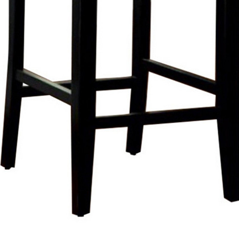 Tabouret de comptoir 27 po Kabrea, Noir