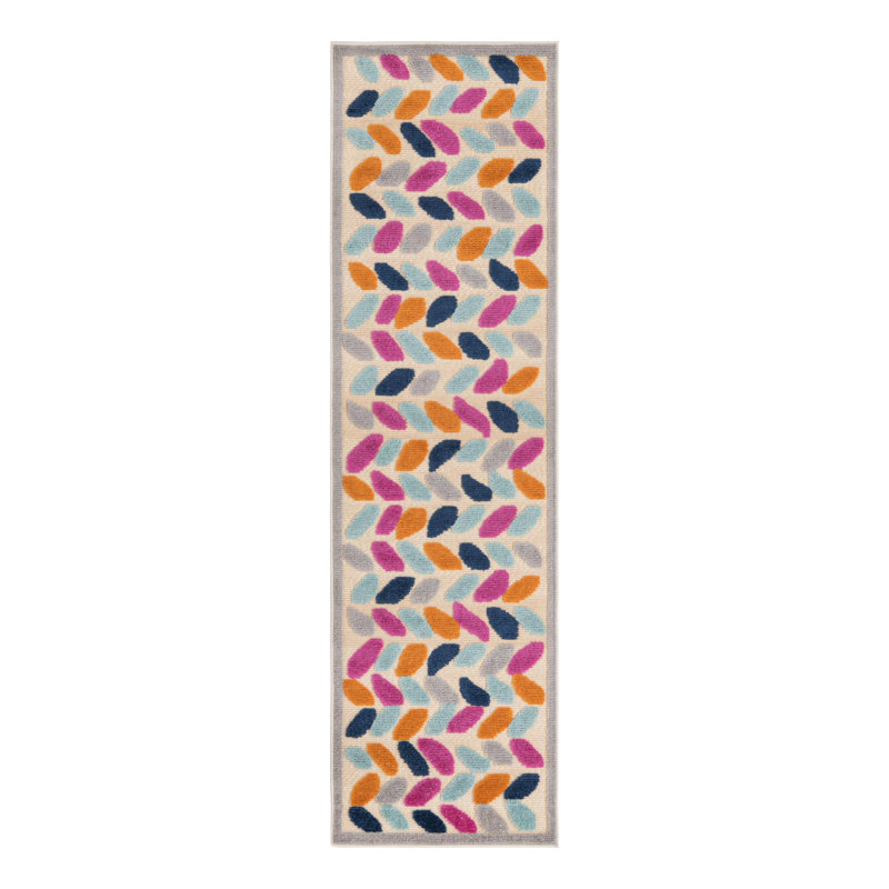 Oranjestad Aruba Indoor/Outdoor Rug, Runner 2' x 8'