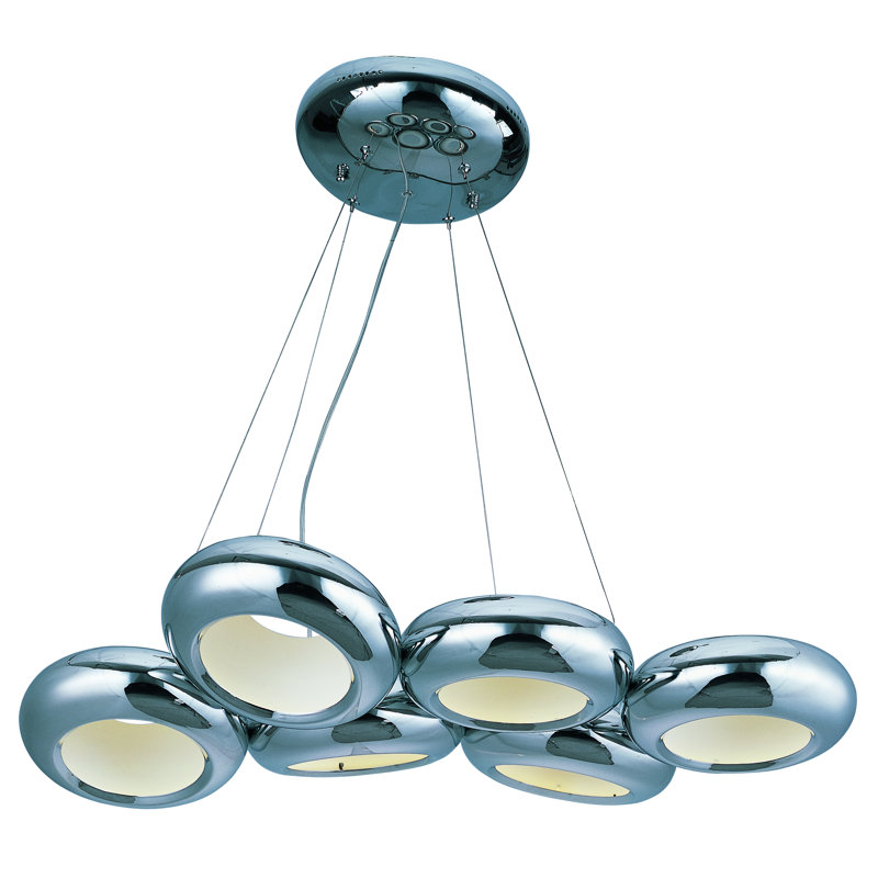 Luminaire grappe suspendu 6 lumières Franklin