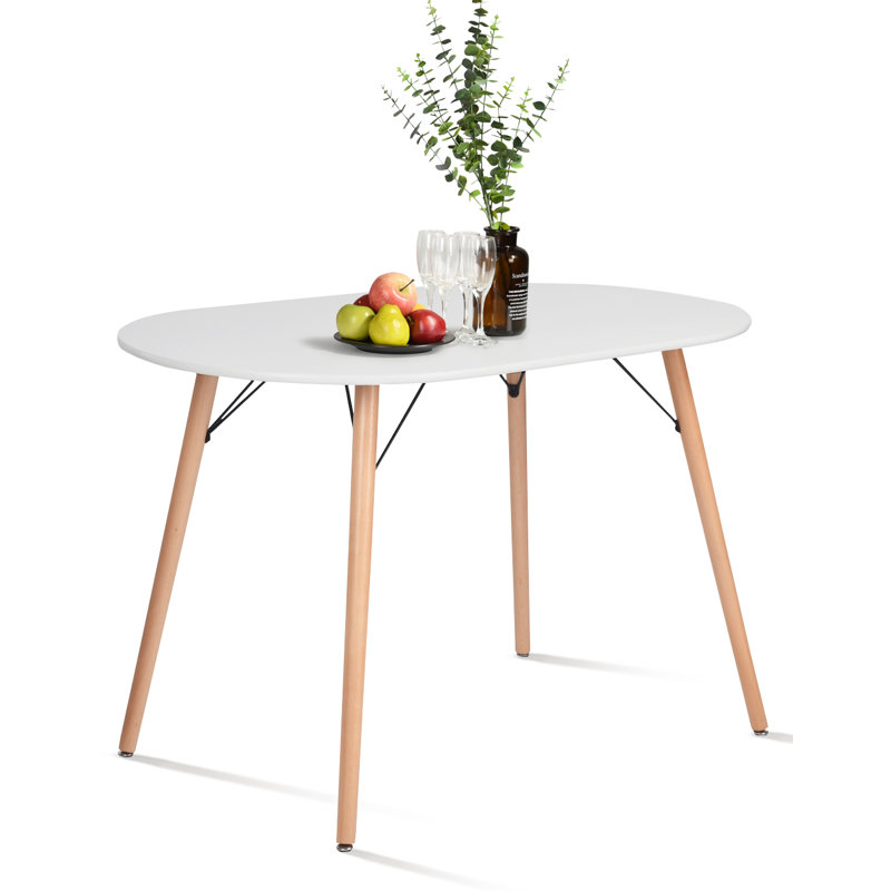 Adair Oval Solid Wood Base Dining Table, 75cm 120cm x L x 70cm W