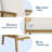 Bohemian Rattan Accent Chair with Wooden Armrests & Legs, Upholstered Reading Lounge Chair for Living Room, Bedroom, Waiting Room