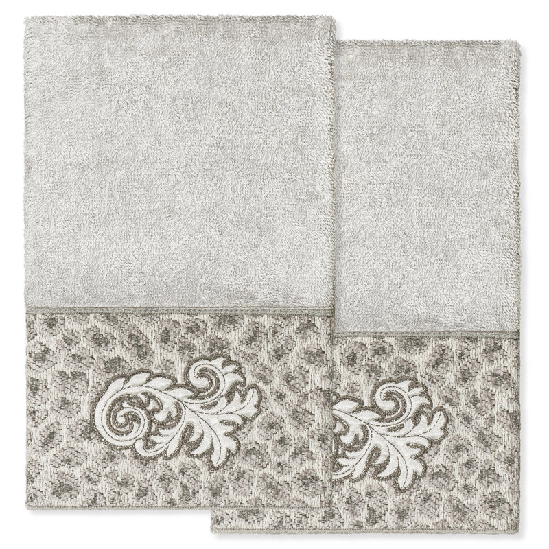 Débarbouillette en coton , Gris clair