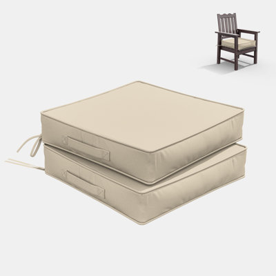 Wynee Outdoor 4” Seat Cushions And 19”X19” Outdoor Cushions Dining Seat Cushions 