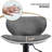 PU Leather Upholstered Swivel Bar Stools, Adjustable Counter Height Barstools Chairs with Footrest-203640845