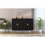 Buffet moderne 47,8 po avec 4 portes à motif en relief pour la cuisine et le salon-1038954086