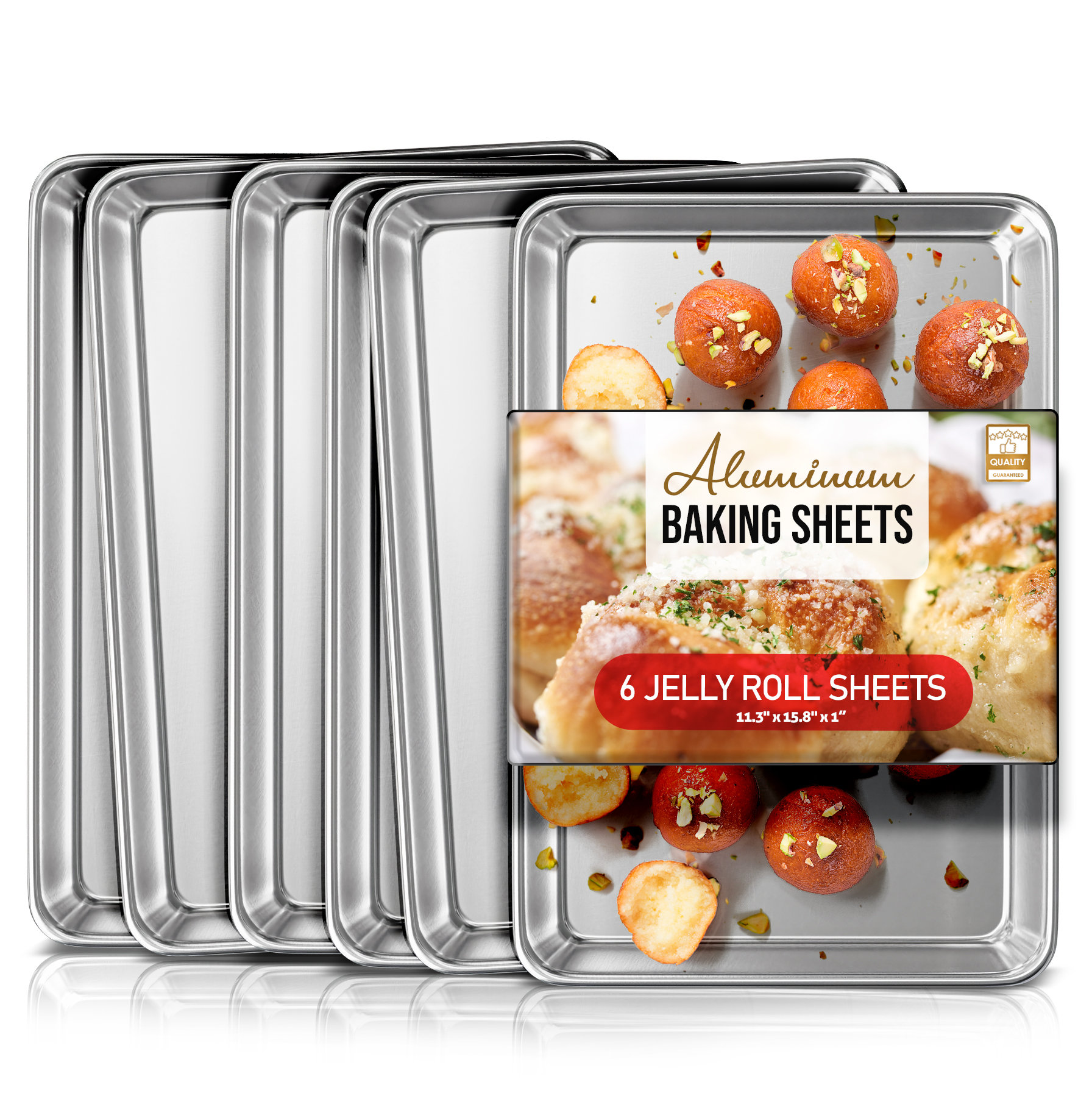 Non-Stick Baking Sheet ,15 X 10 Inch, Jelly Roll Pan and Cookie Pack of 1