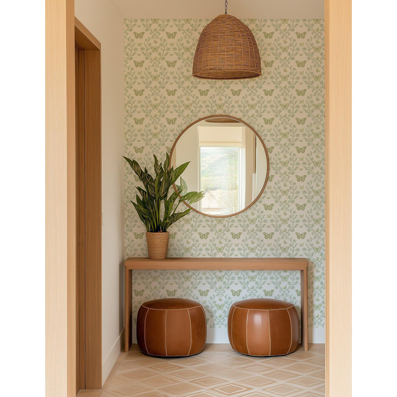 Butterfly Garden - Wallpaper, Morning Glow, Peel & Stick