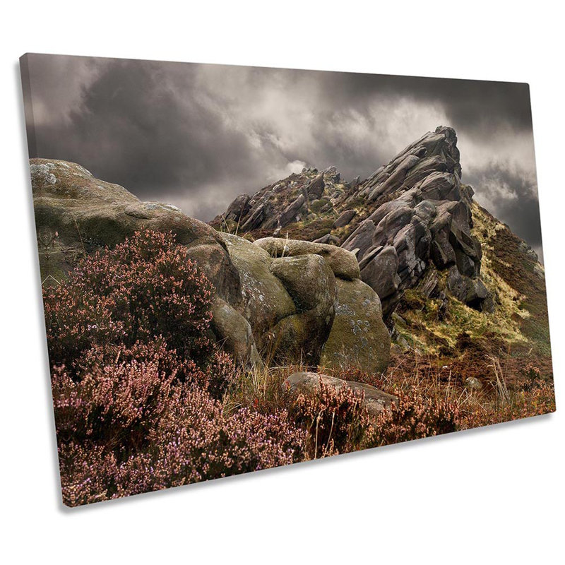 Ramshaw Rocks Staffordshire - Wrapped Canvas Print, 91.4cm H x 137.2cm W
