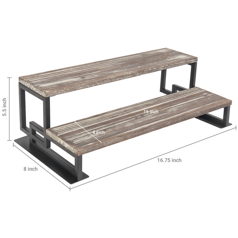 Anaisabella Tiered Stand, Brown/Black