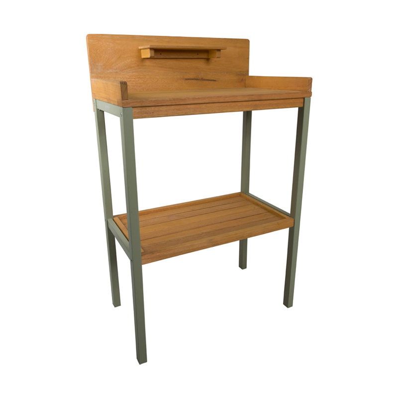 Lillie Eucalyptus Wood Potting Bench, Teak