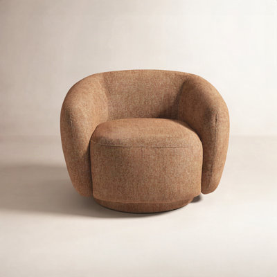Pine Swivel Barrel Chair