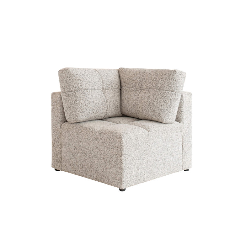 Lulu Upholstered Accent Chair, Light Gray