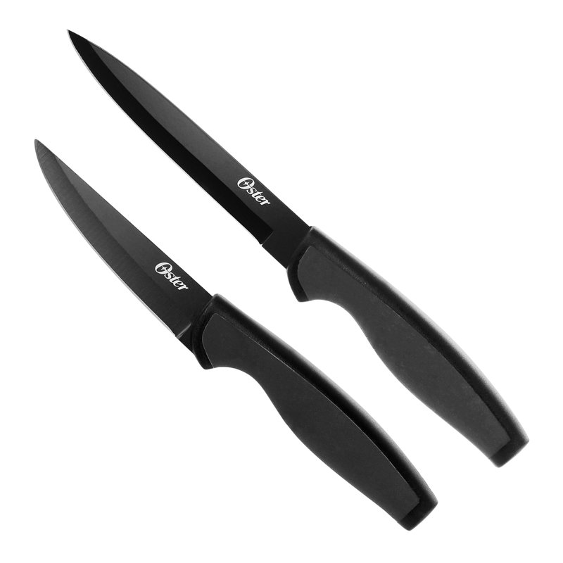 Oster Slice Craft 3 Piece Stainless Steel Cutlery Set In Black