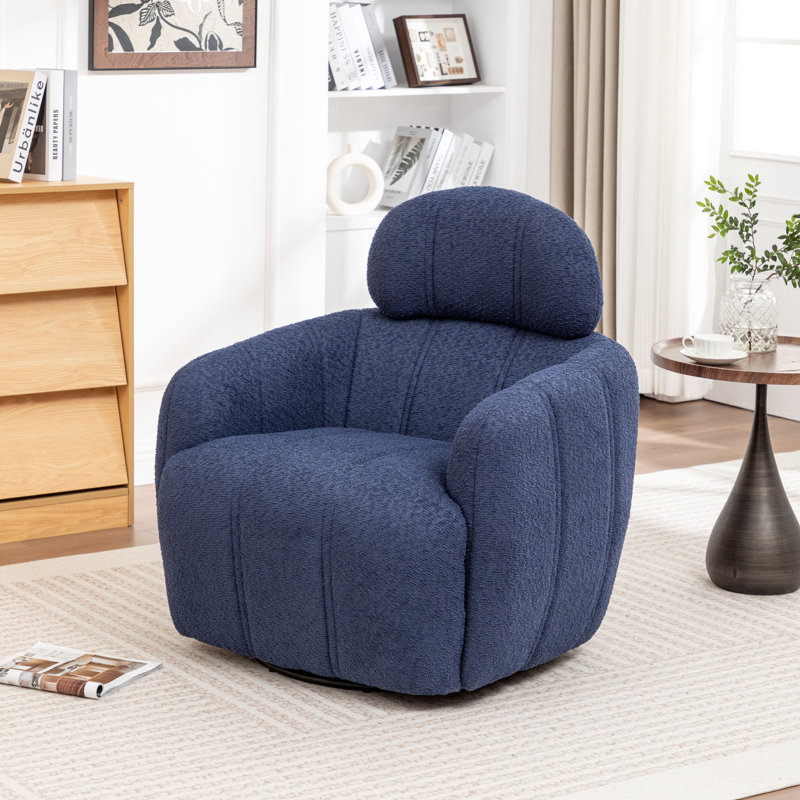 Chaise pivotante Ashyiah, Bleu