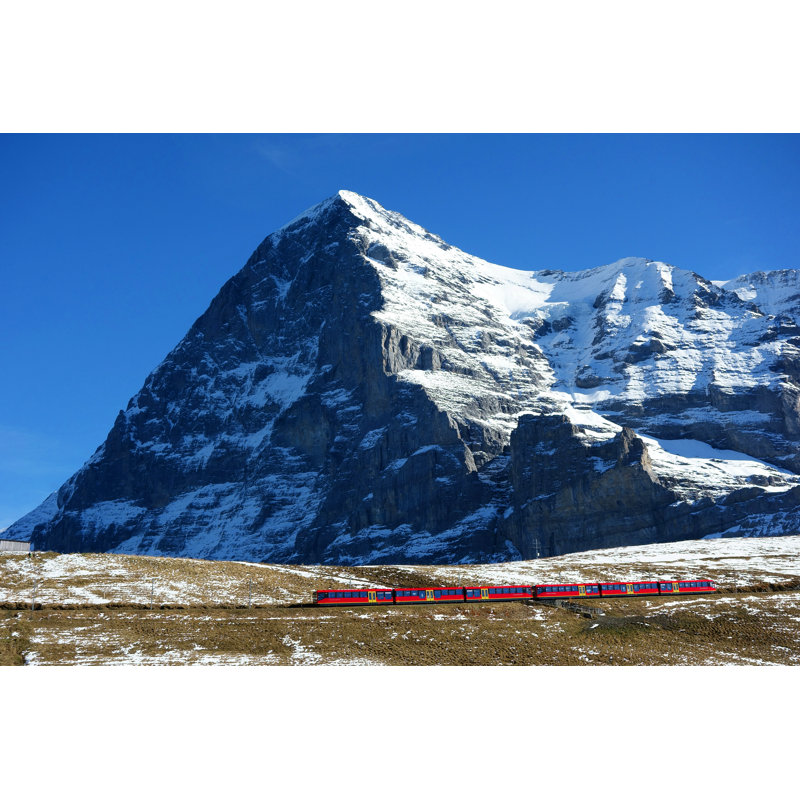 Currin North Facing Eiger Mountain by Travel_Nerd - Wrapped Canvas Print, 30cm H x 46cm W x 3.8cm D