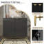 Armoire d'appoint à 2 portes pour la maison - Noir